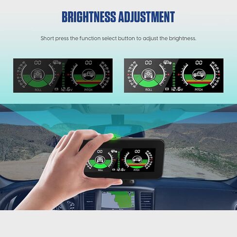 MR CARTOOL M60 Car Inclinometer Digital GPS HUD Angle الملعب عداد سرعة MPH مع بوصلة للسيارات الدفع الرباعي الطرق الوعرة in Kuwait
