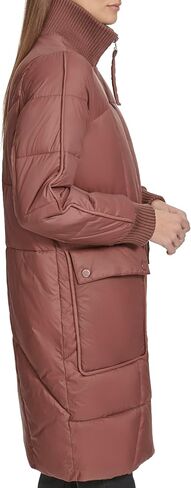 Andrew Marc Women's Quilted Rib Knit Collar Puffer in Saudi Arabia