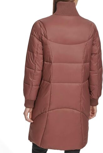 Andrew Marc Women's Quilted Rib Knit Collar Puffer in Saudi Arabia