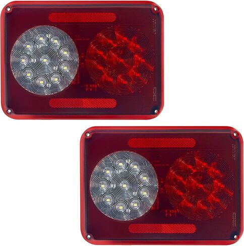 Command Electronics 12V LED Surface Mount Double Tail Light – OEM RV, Truck, & Trailer Utility Light – Sealed Polycarbonate Lens – CSA Certified for the US and Canada – 2-Pack in Kuwait