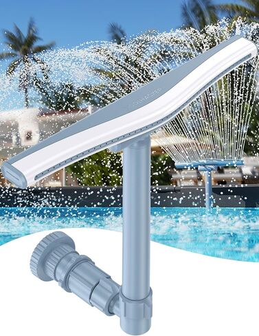 VOEER Pool Fountain for Above and In-Ground Pools, Adjustable Dual Spray Pool Waterfall, Pool Cooling Sprinkler System with Adjustable Height & Direction, Pool Sprayer Fountain in Saudi Arabia
