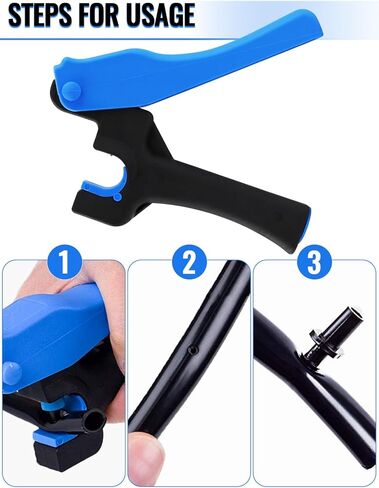 طقم أدوات خرامة الري بالتقطير من كالولاري، أداة ثقب أنبوبية بالتقطير لقياس 0.63 سم مع مصدر باعث إدخال بالتقطير، أداة اللكرامة الاحترافية in Kuwait