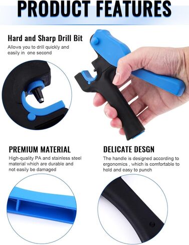 طقم أدوات خرامة الري بالتقطير من كالولاري، أداة ثقب أنبوبية بالتقطير لقياس 0.63 سم مع مصدر باعث إدخال بالتقطير، أداة اللكرامة الاحترافية in Kuwait