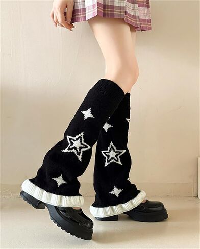 TOMETO STAR Y2k Harajuku Leg Warmers for Women Cute Japanese Goth Punk Halloween in Kuwait