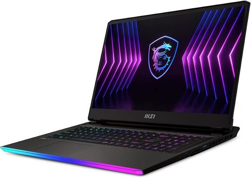 MSI Raider GE78 HX 17.3" QHD+ 240Hz Gaming Laptop: Intel Core i9-13980HX, RTX 4090, 32GB DDR5, 2TB NVMe SSD, Thunderbolt 4, USB-Type C, Cooler Boost 5, Win 11 Pro: Dark Grey 13VI-079US in Saudi Arabia