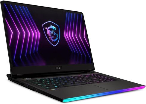 MSI Raider GE78 HX 17.3" QHD+ 240Hz Gaming Laptop: Intel Core i9-13980HX, RTX 4090, 32GB DDR5, 2TB NVMe SSD, Thunderbolt 4, USB-Type C, Cooler Boost 5, Win 11 Pro: Dark Grey 13VI-079US in Saudi Arabia
