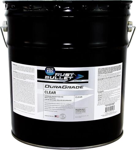 Rust Bullet Duragrade Clear - Clear Gloss - 1 Quart - Ultra Low Voc ، Chip ، Chemical ، و UV Resistant - تنطبق على الخرسانة المعدنية والخشب والمزيد in Kuwait