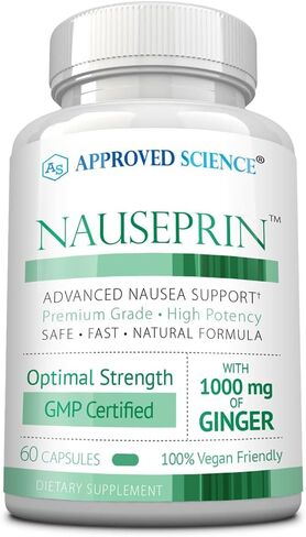 Approved Science Nauseprin - Ginger, Bioactive Vitamin B6-60 Capsules - Vegan in Saudi Arabia