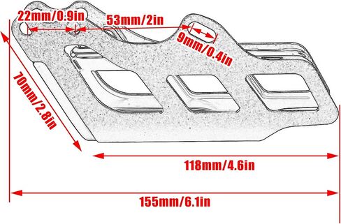Motorcycle Chain Guide Guard for Honda CRF 250 450 125R 250R 250X 250RX 450R 450X 450RX 450L 450RL 2005-2021 Dirt Pit Bike Motocross (Silver) in Kuwait