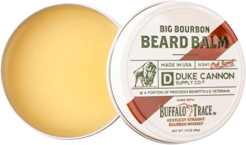 Duke Cannon Supply Co. Big Bourbon Beard Balm, 1.6oz - Oak Barrel Scent/Made with Natural and Organic Ingredients in Saudi Arabia