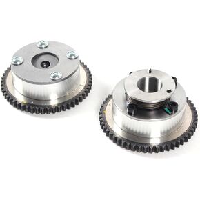 24370-2E000 24350-2E001 Intake & Exhaust VVT Timing Camshaft Gear Sprocket 2Pcs Fit for 2011-2014 Hyundai Elantra for 2012-2016 Kia Soul 2.0L Forte Koup 1.8L L4 Engine Aftermarket Parts