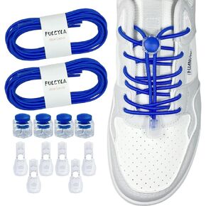 2 Pairs No Tie Shoelaces Elastic Adjustable Tieless Shoe Laces for Kids Adults Elderly, 3 Lengths to Fit Most Shoes in Kuwait