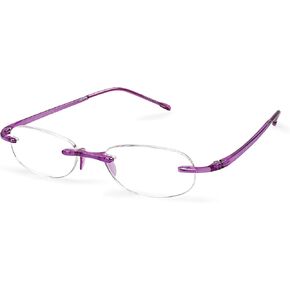 Scojo New York Gels Original Reading Glasses | 2.5x CRYSTAL | Readers for Men & Women | Stylish, Scratch-Resistant Lenses