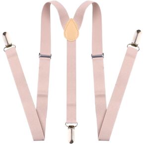 Chendvol Men's and Women's Adjustable Elastic Suspenders Solid Y Back 1'' Clothing Heavy Duty Work Suspenders