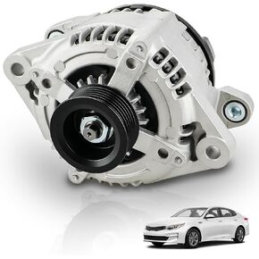 L4 150Amp New Alternator Compatible with Hyundai Santa Fe Sport 2.4L 2017-2018, Sonata 2.4L 2015-2019; Kia Optima 2.4L 2016-2020, Sorento 2.4L 2015-2020 - Replaces OEM GM# 37300-2G061, 104211-8790