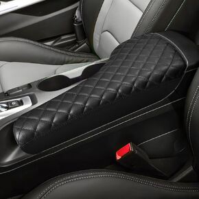 JOYTUTUS Center Console Cover Compatible with 2016-2024 Chevy Camaro Leather Armrest Cover Center Console Cushion Camaro Accessories