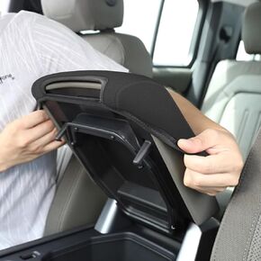 أغطية ذراع Aomsazto Ligh Gray للفترة 2010-2024 Toyota 4runner Black Console Pad لـ 4 Runner