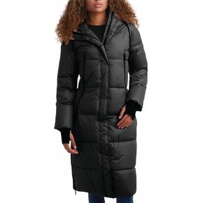 Steve Madden Women's Maxi Puffer Jacket - Heavyweight Insulated Long Winter Coat with Hood and Weatherproof Zippers (S-XL) in Kuwait