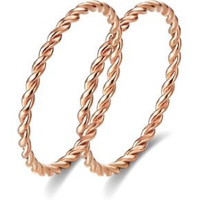 LIU JUN Copper Tensor Ring For Women, Pure Copper Tensor Solid Twisted Handmade Health Rings Set For Women Men Fashion Energy Jewelry Gifts