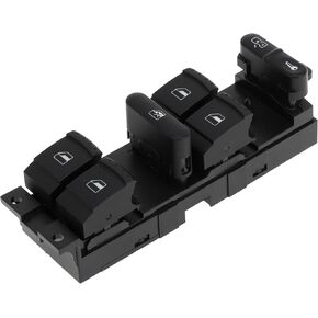 Power Window Switch No.1JD959857 Window Control Switch for Volkswagen Passat B5 Black