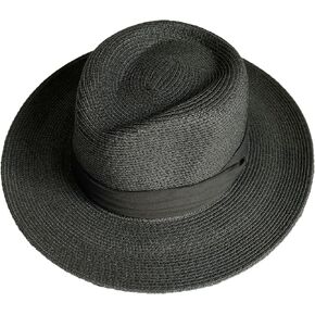 Unisex Adjustable Summer Straw Fedora Hat Sun Cap Panama Wide Brim For Beach Summer Outdoors Camping Supplies in Kuwait