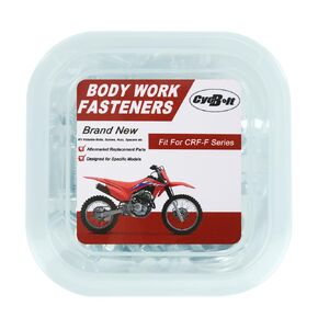 60pcs مجموعة الأوساخ جسم الترباس جسم طقم ل CRF50F CRF70F CRF80F CRF100F CRF110F CRF125F CRF150F CRF230F CRF250F البراغي البراغي البراغي البراغي
