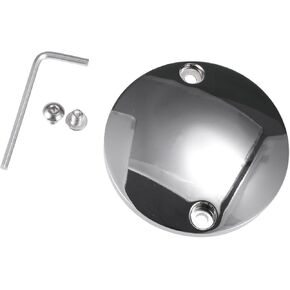 Ignition Engine Timing Points Cover for Harley-DAVIDSON 1971-1999 / Inner/Durable Aluminum Alloy / 1 Pcs Silver Tone Vehicle Components