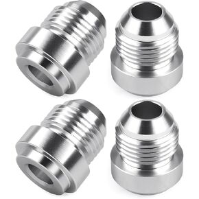 10AN الذكور لحام على محولات الألومنيوم تركيب بونغ 4pcs