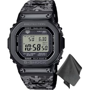G -Shock Watch تصميم Eric Haze Design مع قطعة قماش تنظيف OSP - أسود ، 49 مم - Casio Watch Men ، مصنوع في اليابان ، 200 م مقاومة للماء ، رابط الهاتف الذكي