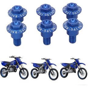 القلق 6 PCs دراجة نارية شوكة البراغي المسمار CNC ل yz65 18-21 Yz85 19-21 YZ125 YZ250 YZ250F YZ450F 18-21 YZ125X 17-21 YZ250X 16-21 YZ250FX 15-20 YZ450FX 16-20 WR250F 2020F