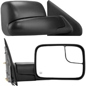 YITAMOTOR Towing Mirror Compatible with Tacoma 2005 2006 2007 2008 2009 2010 2011 2012 2013 2014 2015 Power Adjusted Heated Manually Folding Side Mirror Black