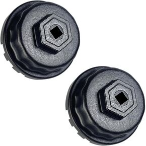 2 Pack 64mm Oil Filter Wrench for Toyota,Tacoma,Camry,Tundra,Highlander,4 Runner 2.5-5.7L Engine,Oil Filter Cap Wrench Removal Tool for Lexus