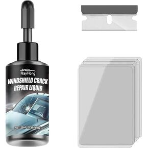 Windshield Repair Kit, 2025 New Upgrade Windshield Crack Repair Fluid. No Suction Cup Required, Easy to Use, Long-Lasting Repair, Suitable for All Types of Cracks (60ml)