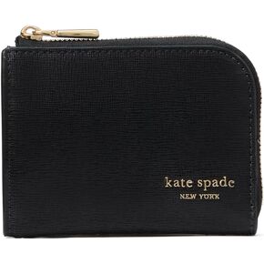 kate spade new york Devin Saffiano Leather Zip Card Case, Black