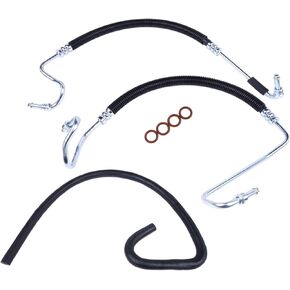 3Pcs Hydroboost Power Steering Pressure Return Hoses Replacement for Chevy Silverado 1500 2500 HD 6.0L 8.1L V8 3401292 3401299 3402199