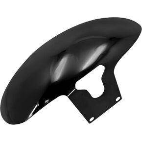 HDBUBALUS Motorcycle Front Fender Short Mudguard Fits for Harley Softail M8 Fatboy FLFBS FLFB 2018-2023 (Color: Gloss Black)