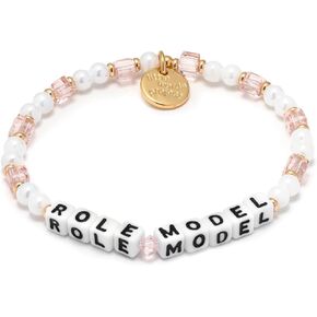 Role Model Bracelet, The Original Word Bracelet, Made with Colorful Beads and Plated Brass Hardware, Handcrafted Design & Positive Message, Size XS