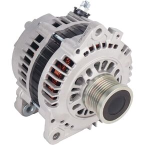 المولد 12V 110A مناسب للفترة 2008-2012 Nissan Rogue ، 2005-2006 X-Trail ، CW 6-Groove Clutch Pulley ، استبدل#23100AU400