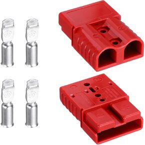MECCANIXITY Battery Power Connector,120A 2AWG,4AWG,6AWG Wire Harness Plug Kit Battery Quick Connect/Disconnect Jumper Cable Plug Connectors for Winch Auto Car Trailer Driver,Grey,2Set