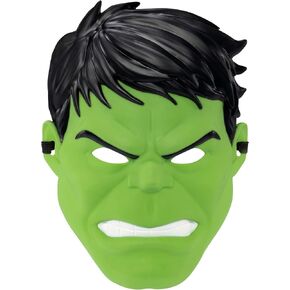 Jazwares Marvel Hulk Child - 3D Plastic Mask with Elastic Strap Standard Green