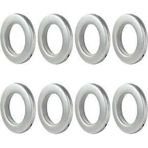 BokWin 8 Pack 1-9/16" (40mm) Inner Diameter Curtain Grommet, Gold Clip on Eyelet Rings Eyelet Curtain Rings