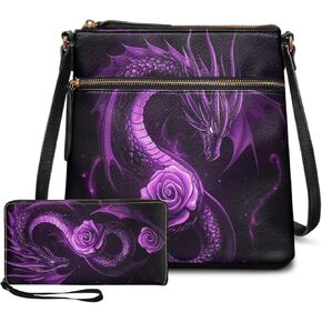 GIFTPUZZ Purse and Wallet Set for Women Ladies Hobo Bag Crossbody Bags Leather Shoulder Bag Valentine's Day Gifts