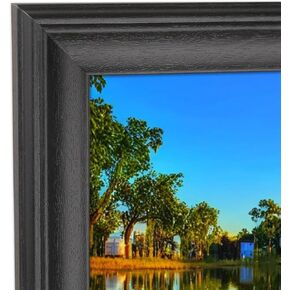 12x36 Picture Frame Solid Wood Black Suitable for Panoramic Photo, Posters, Puzzle Frames (C23B1236)