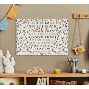 KDHTY Playroom Wall Decor Canvas Wall Hanging Banner Flag,Play Room Decor for Kids Room Nursery Home School,Kids Playroom Decor,Playroom Essentials,30x20 Inch