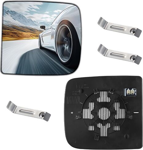 Driver Left Side Upper Heated Mirror Glass 68067727AA CH1324127 Compatible With Dodge Ram 1500 2500 3500 2010-2020 Driver Left Side Rear View Mirror Flat Glass with Backing Plate in Saudi Arabia