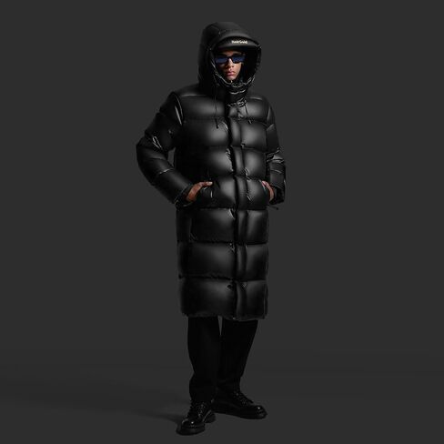 NoirGold Men's Winter Puffer Jacket - Goose Down, Thick Down Jacket, Sizes S-XXL. in Saudi Arabia