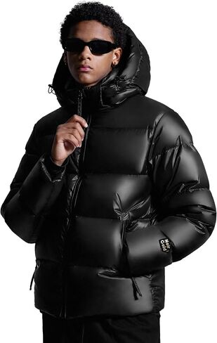NoirGold Men's Winter Puffer Jacket - Goose Down, Thick Down Jacket, Sizes S-XXL. in Saudi Arabia
