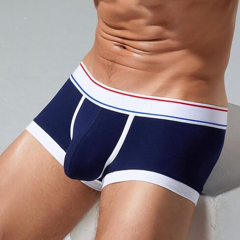 Mens Boxers Underwear, Cotton Comfortable Breathable Low-Waist Home Boxers for Men in Saudi Arabia