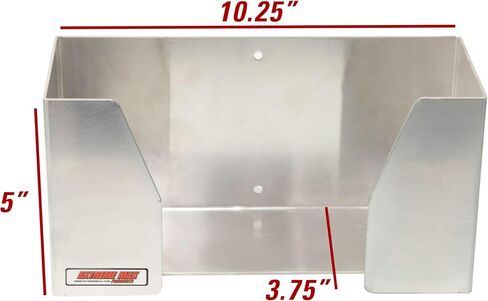 Extreme Max 5001.6655 Wall-Mount Aluminum Disposable Glove Box Holder for Race Trailer, Garage, Shop, Enclosed Trailer, Toy Hauler - Silver in Saudi Arabia