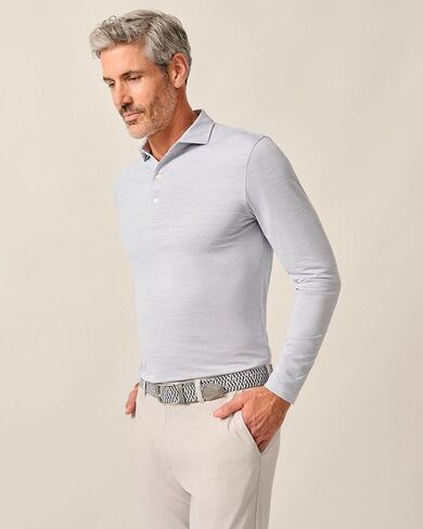 johnnie-O Featherweight Long Sleeve Performance Polo - Swing in Kuwait